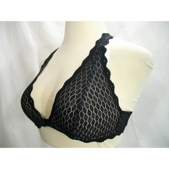 MEDIUM b.tempt'd 910238 by Wacoal Love Triangle Lace‎ Bralette Black NWT - Picture 3 of 6